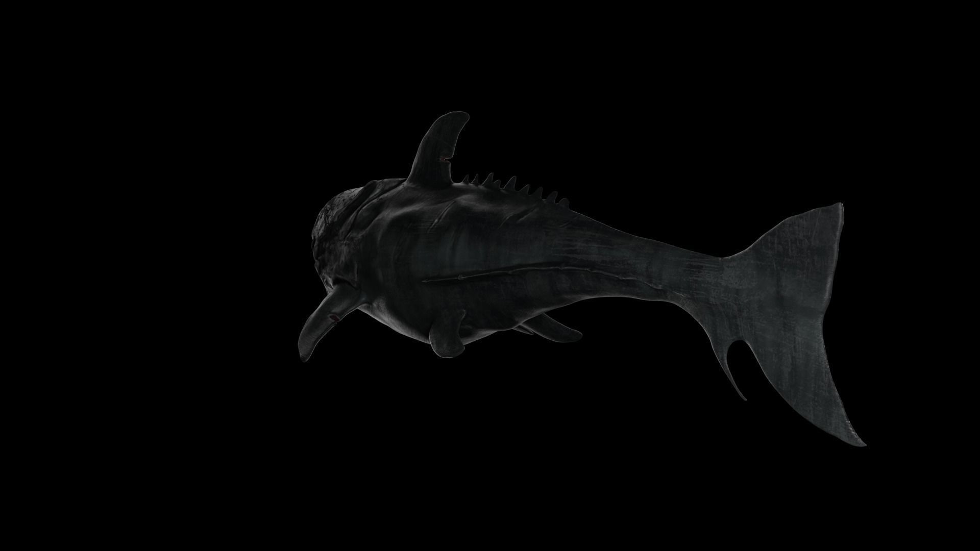 Dunkleosteus shark Low-poly 3D model_15