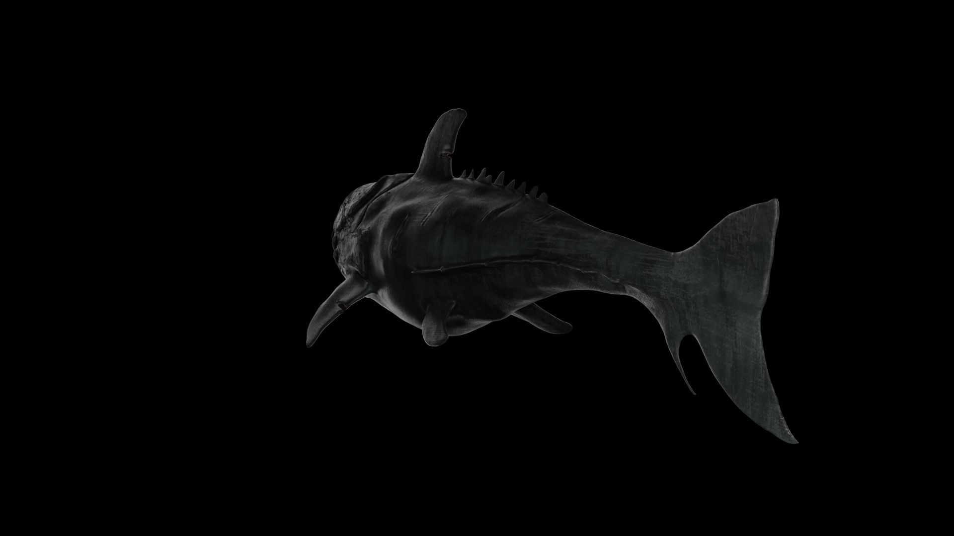 Dunkleosteus shark Low-poly 3D model_23