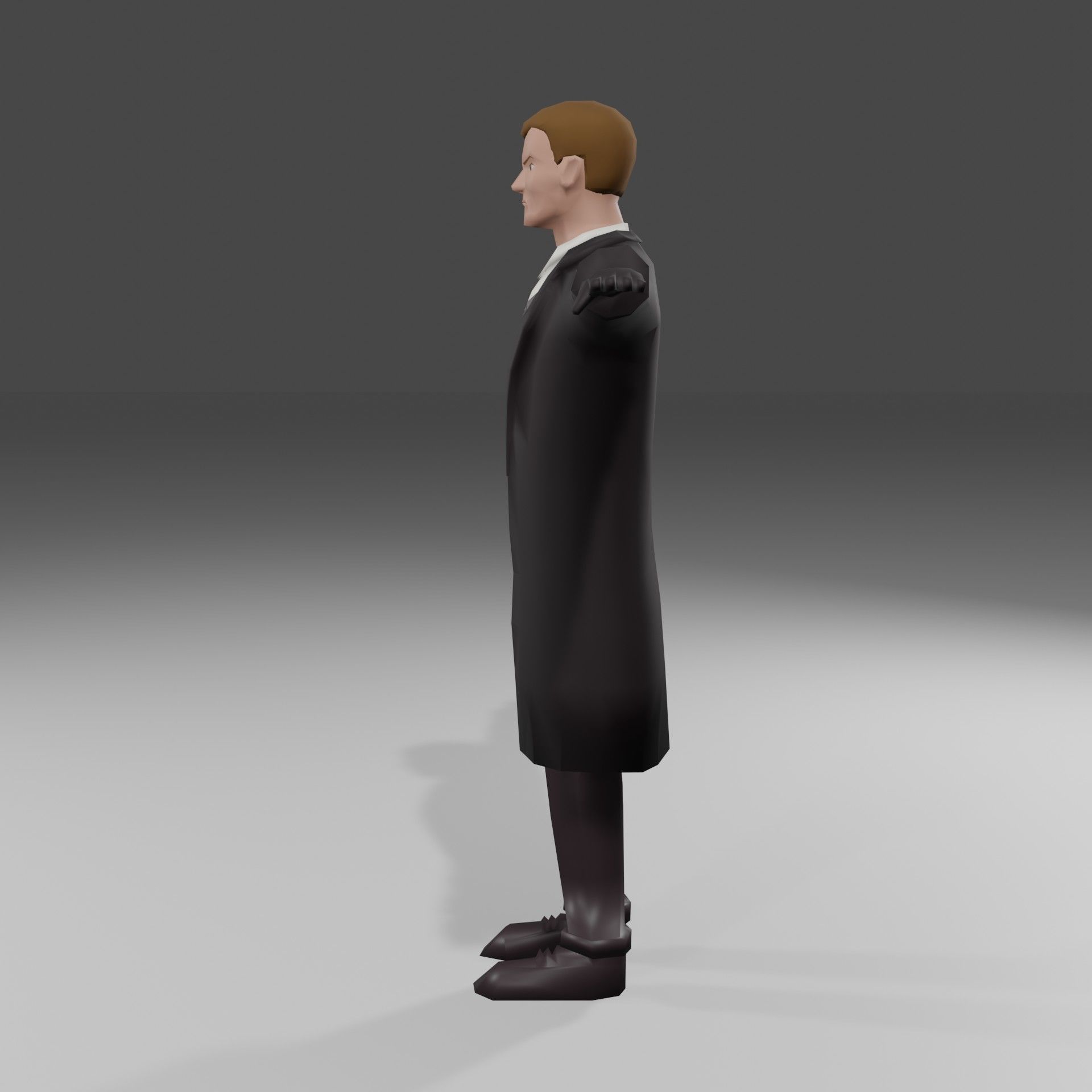 Lowpoly Stylized Classical Assassin 01 Low-poly 3D model_3