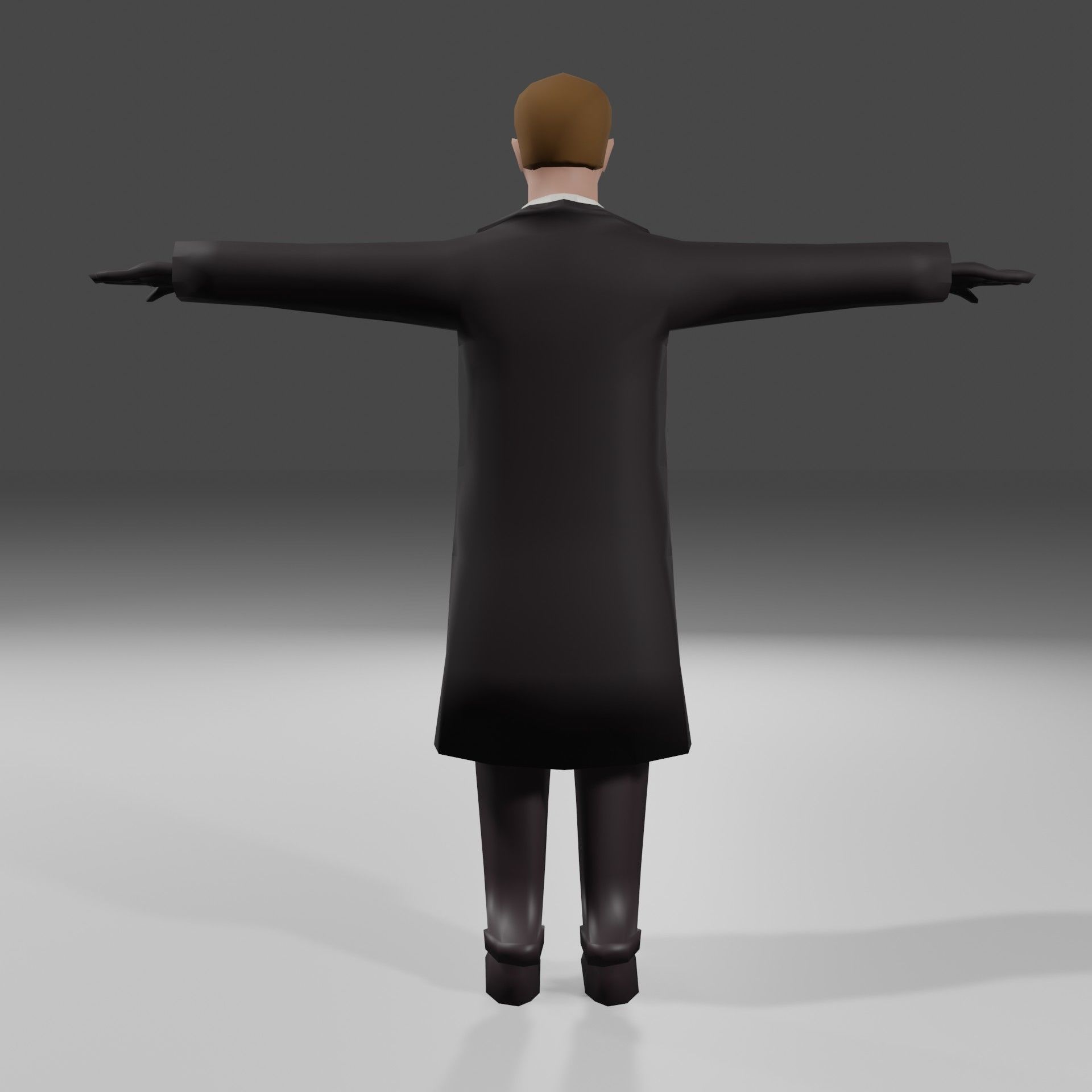 Lowpoly Stylized Classical Assassin 01 Low-poly 3D model_4