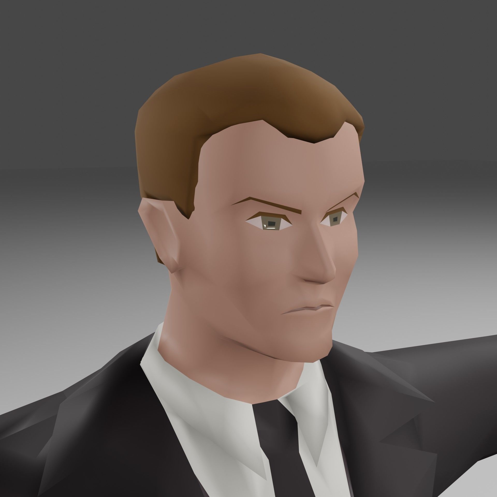 Lowpoly Stylized Classical Assassin 01 Low-poly 3D model_5