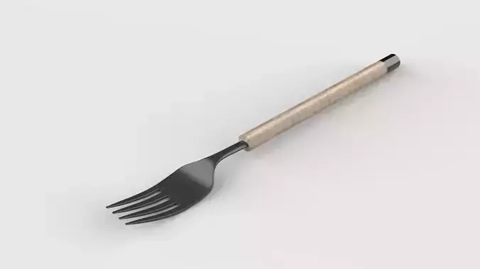 Minimalist design fork 3D model