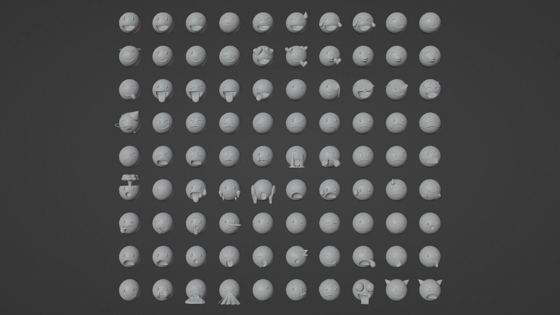 EMOJIS SET A  3D model_3