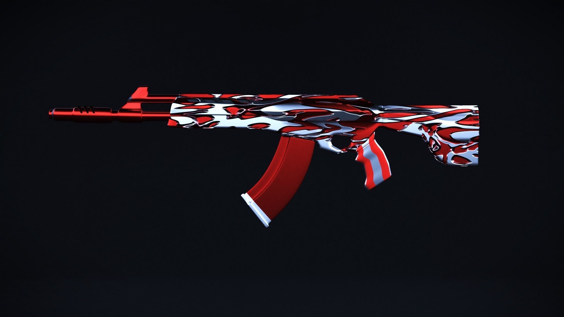 Vandal paint Low-poly 3D model_1