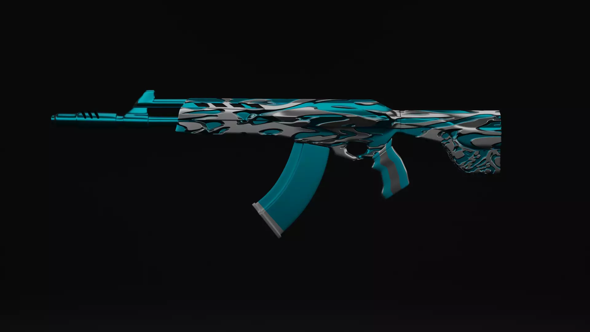 Vandal paint Low-poly 3D model_0