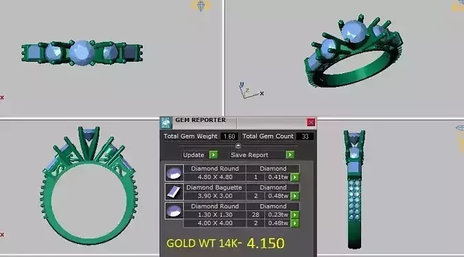 designed engagement ring