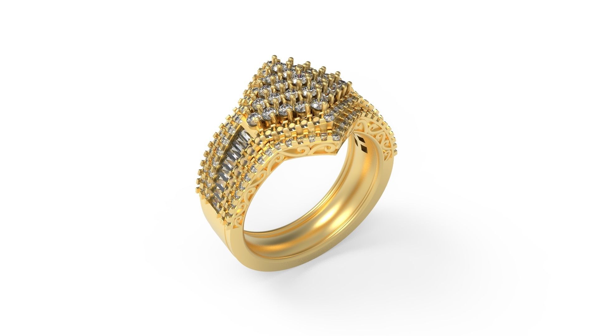 Cocktail Ring 022 3D print model_1