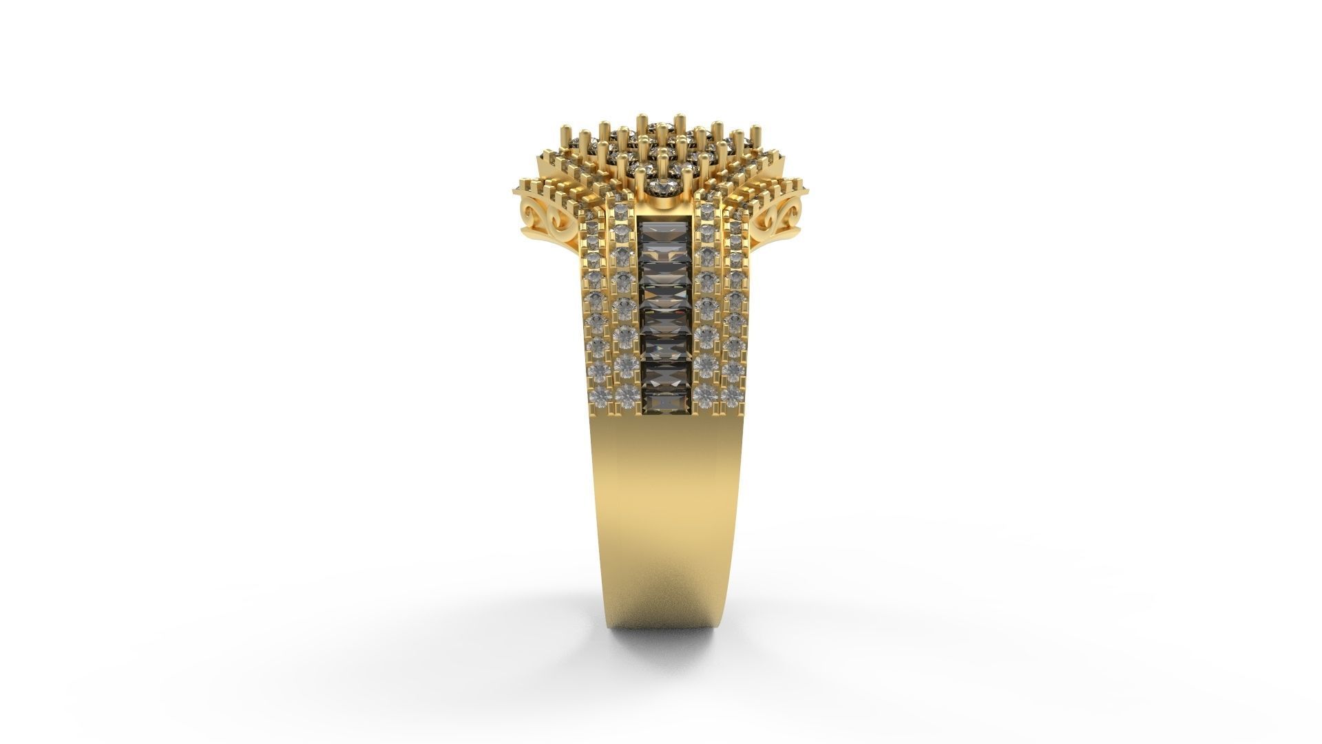 Cocktail Ring 022 3D print model_3