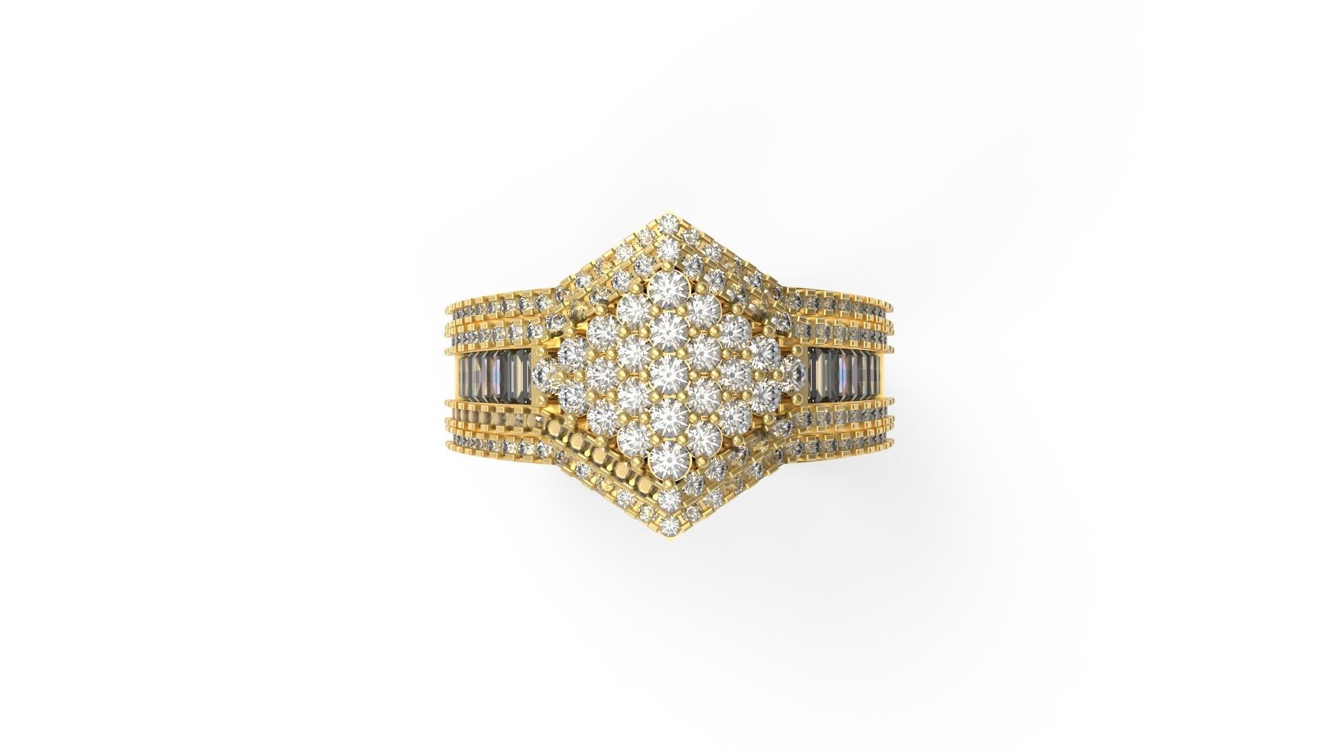 Cocktail Ring 022 3D print model_4