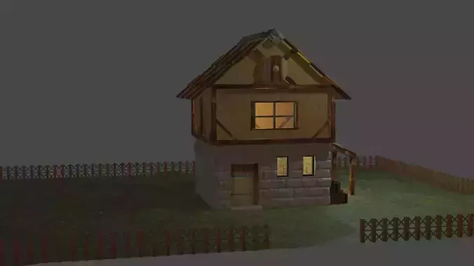 medieval village house