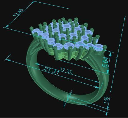 Cocktail Ring 024 3D print model_8