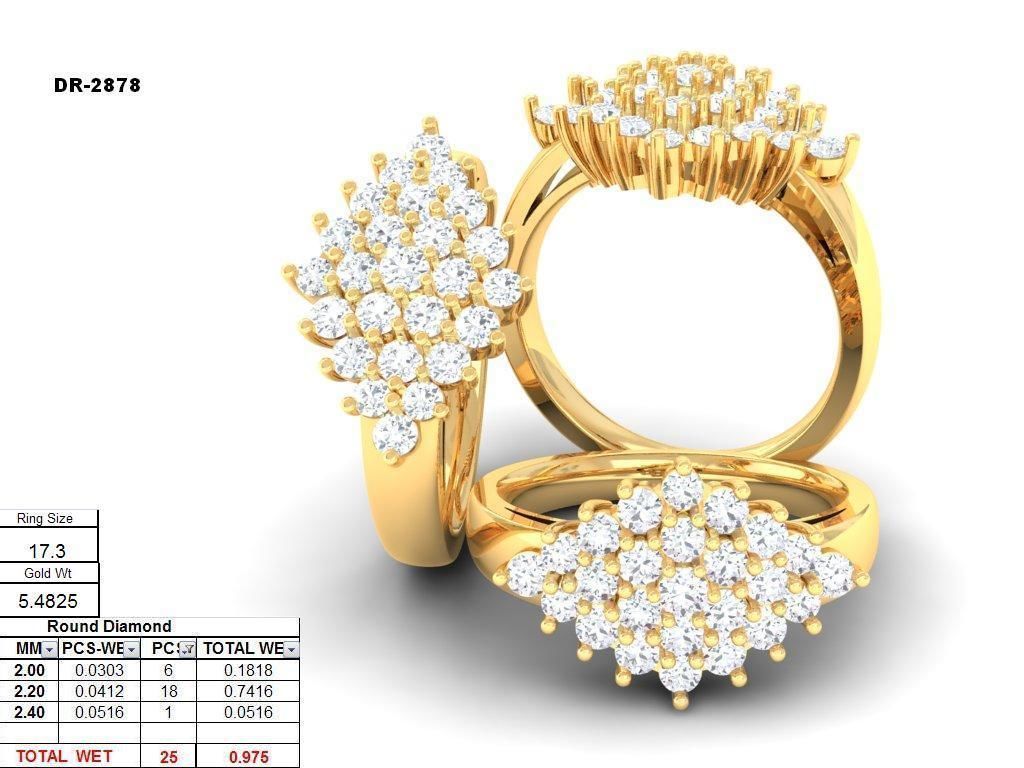 Cocktail Ring 024 3D print model_5