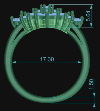 Cocktail Ring 024 3D print model_7
