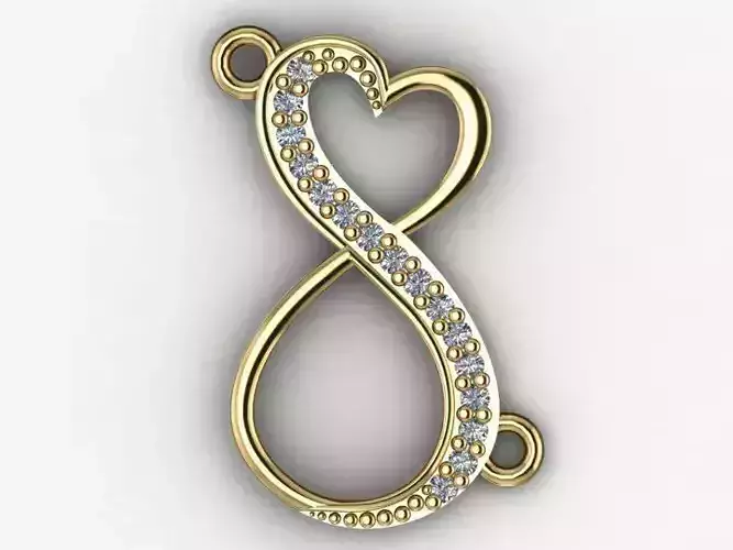 heart pendant 3D print model