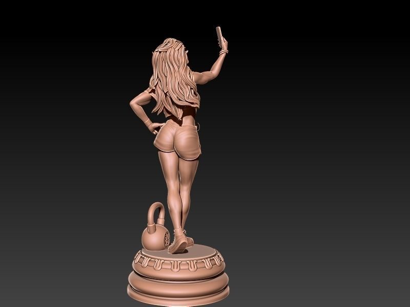 She-hulk  Gym workout  3D print model_15