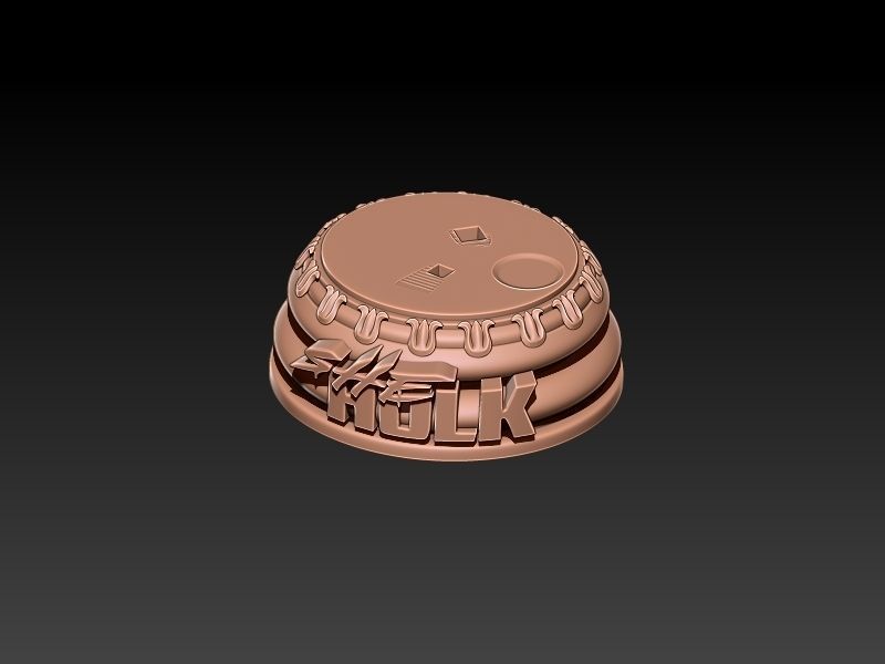 She-hulk  Gym workout  3D print model_17