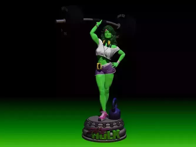 She-hulk  Gym workout  3D print model