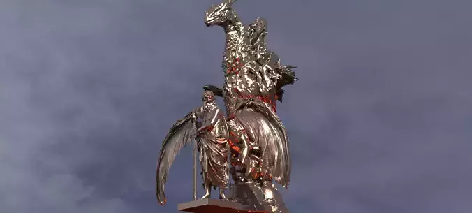 Hades With Dark Underworld Pillars 3 3D 3D model