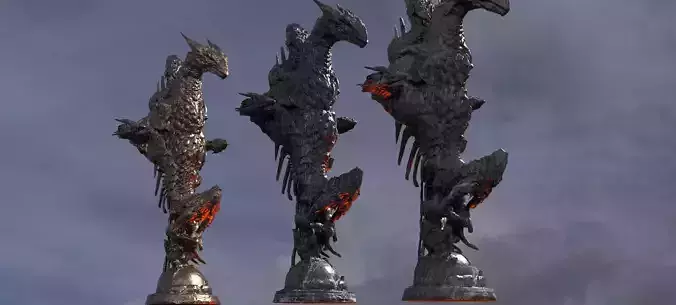 Hades Underworld Pillar 3D 3D model