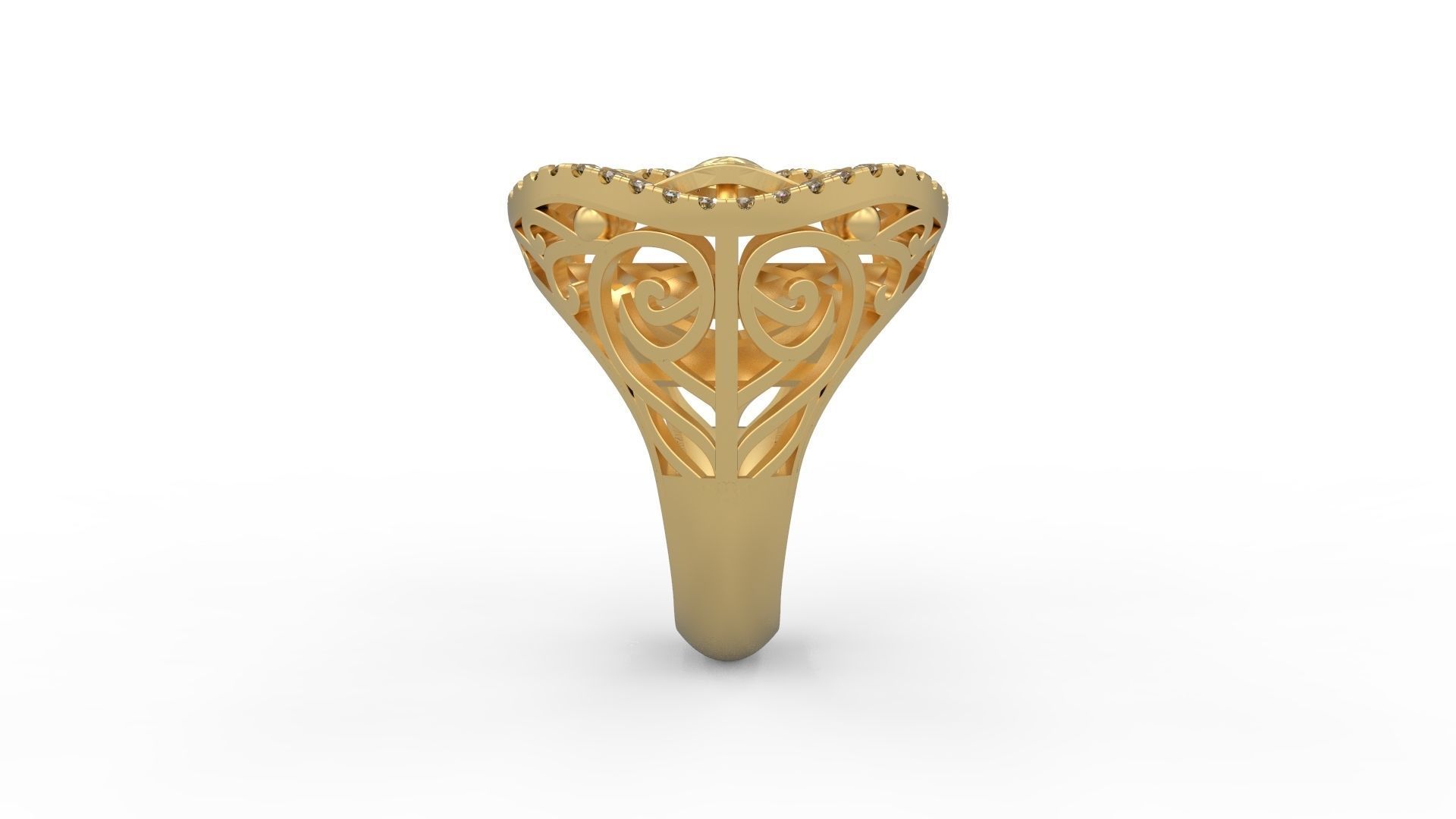 Cocktail Ring 043 3D print model_3