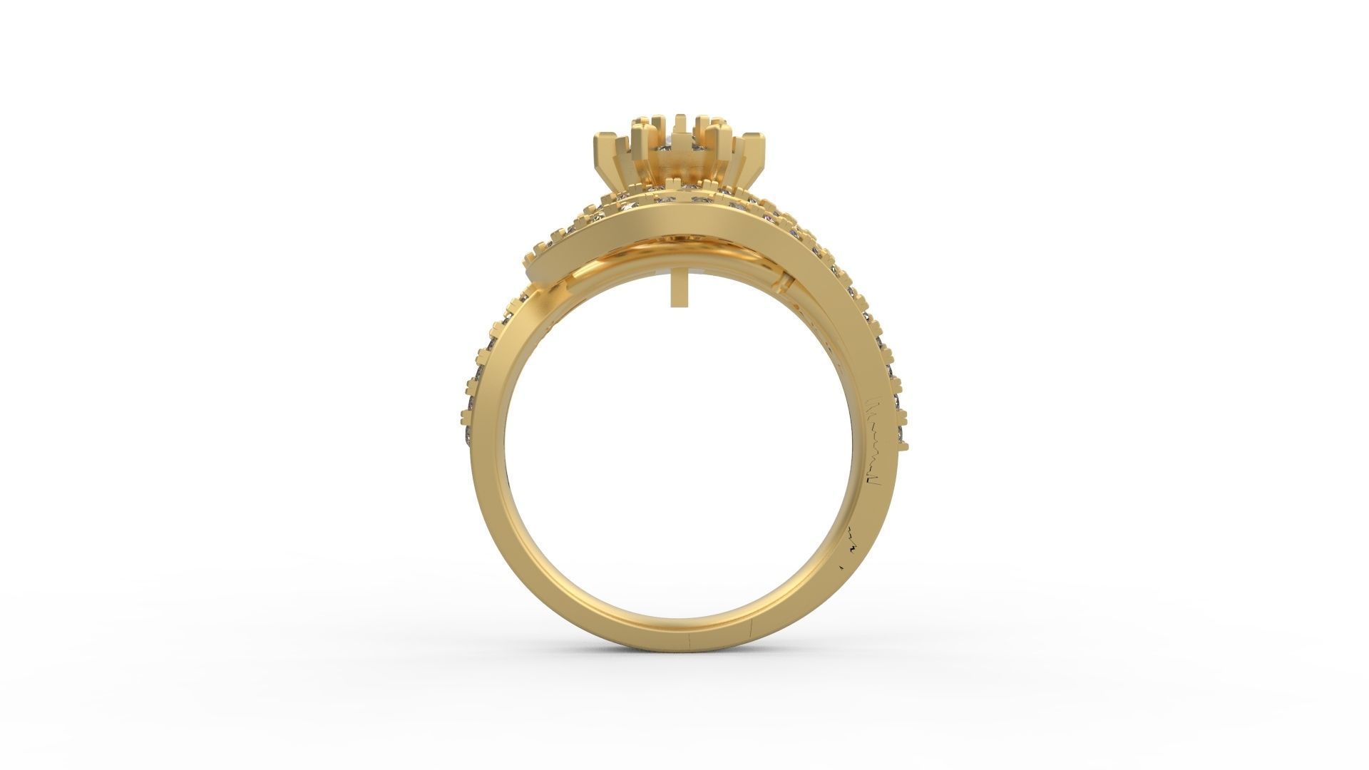 Cocktail Ring 049 3D print model_2