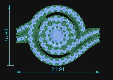 Cocktail Ring 049 3D print model_11