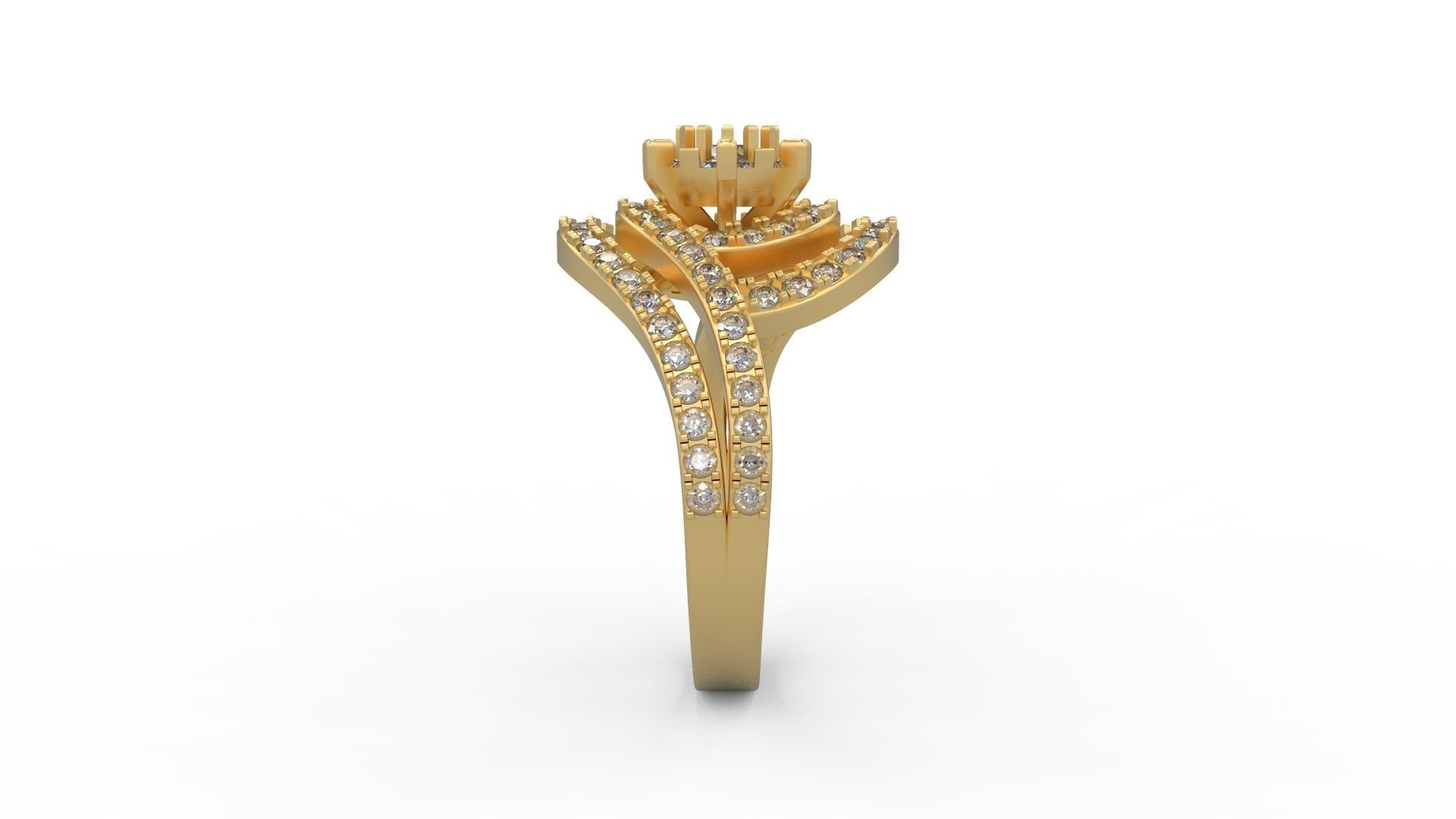 Cocktail Ring 049 3D print model_3