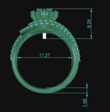 Cocktail Ring 049 3D print model_6