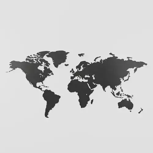 World map Silhouette 