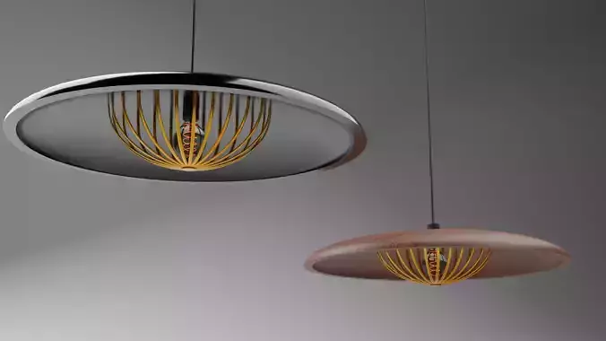 Decorative Ceiling Lamp - 2k textures 3D model