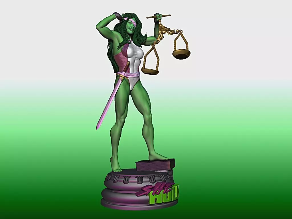She-hulk Goddess Themis 3D print model