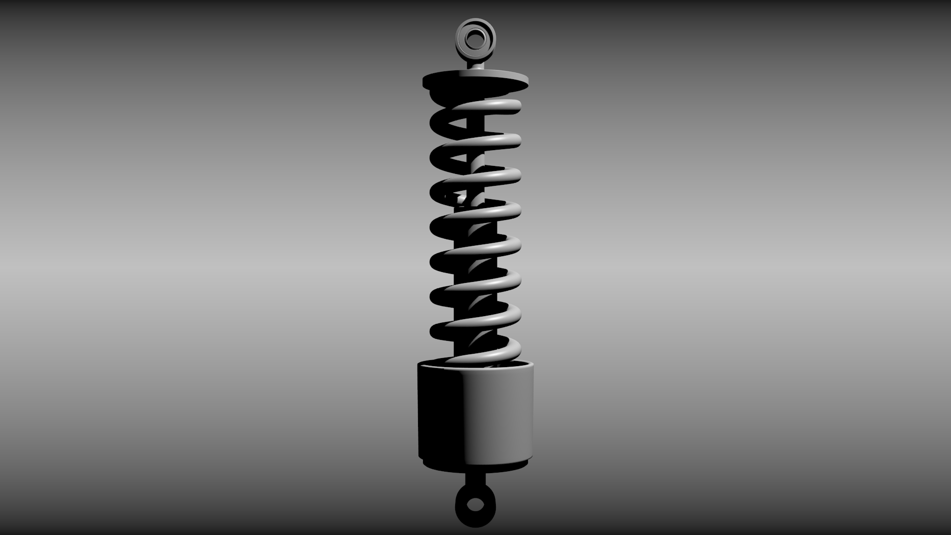 Animated shock absorber 3D model_4