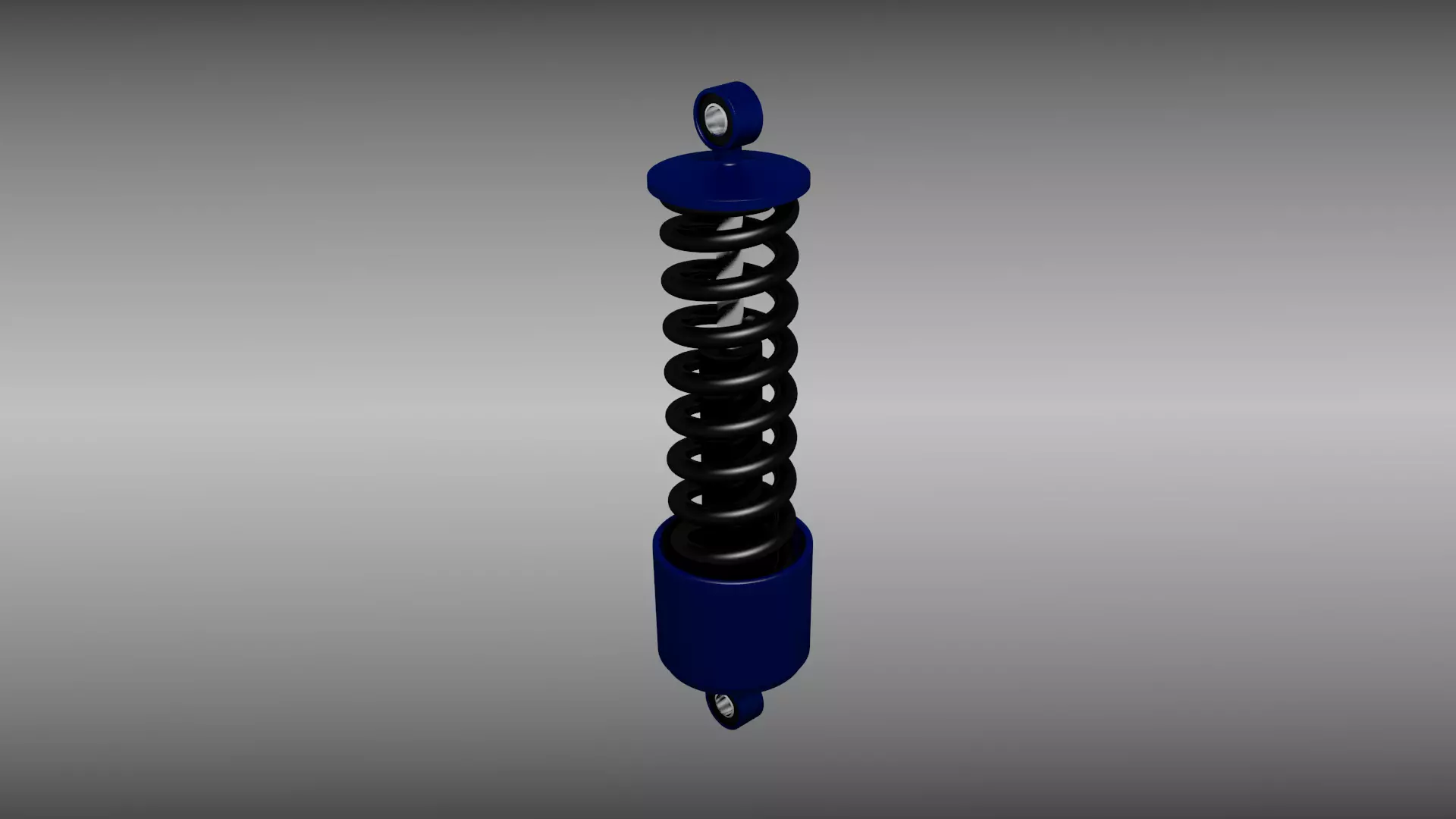 Animated shock absorber 3D model_0