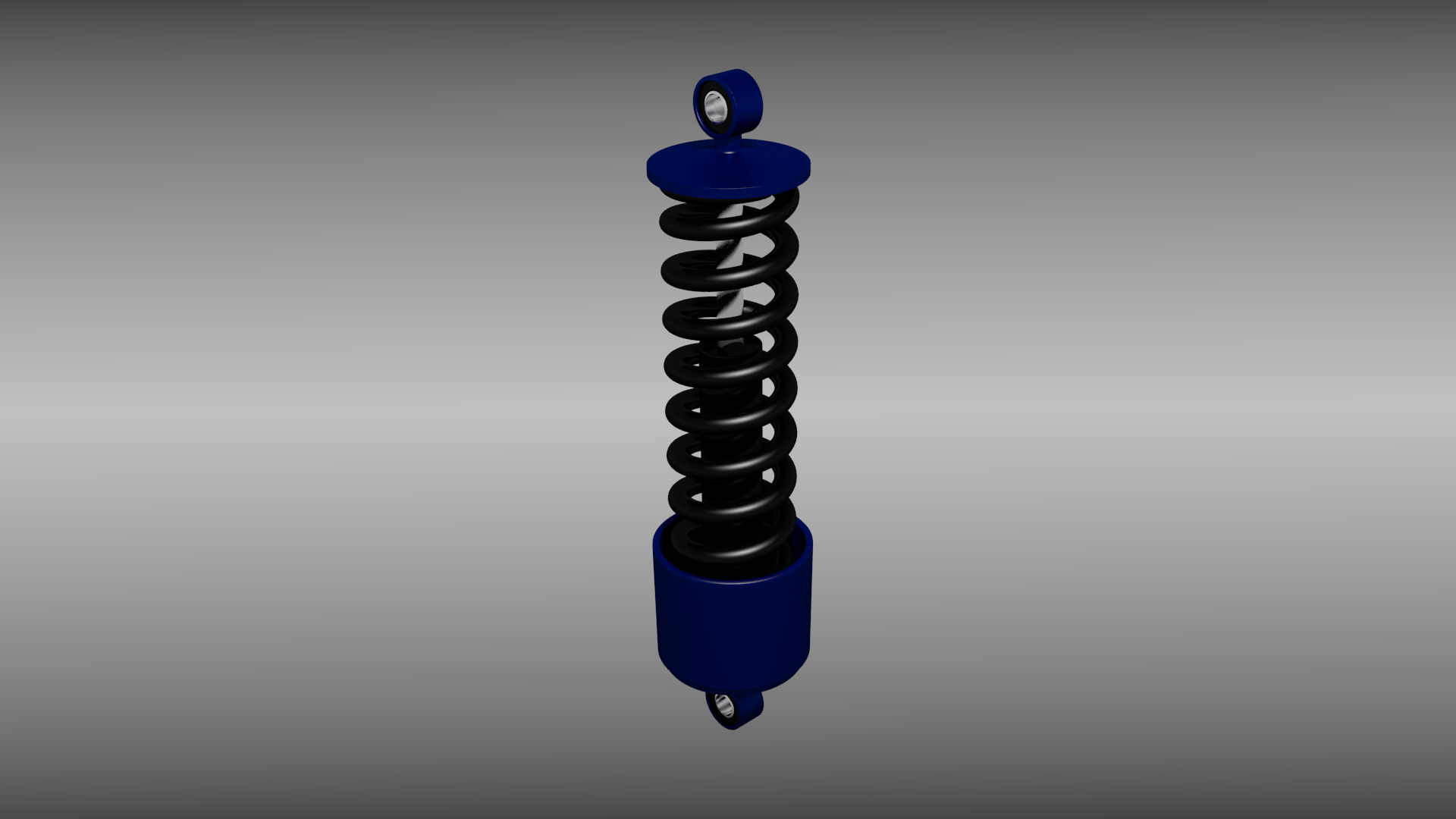 Animated shock absorber 3D model_1