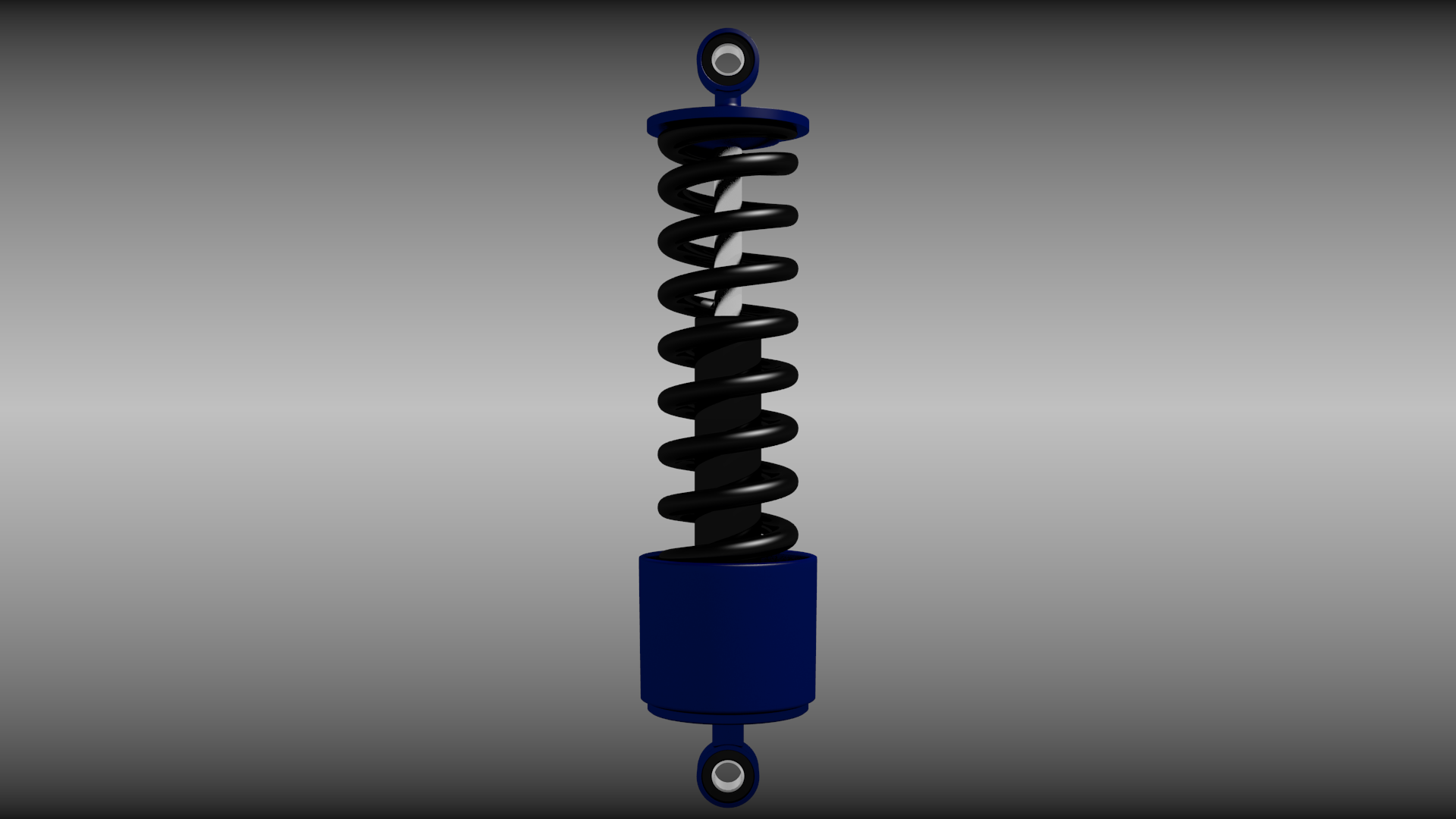 Animated shock absorber 3D model_2