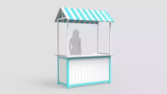 Wooden Food Stand 1