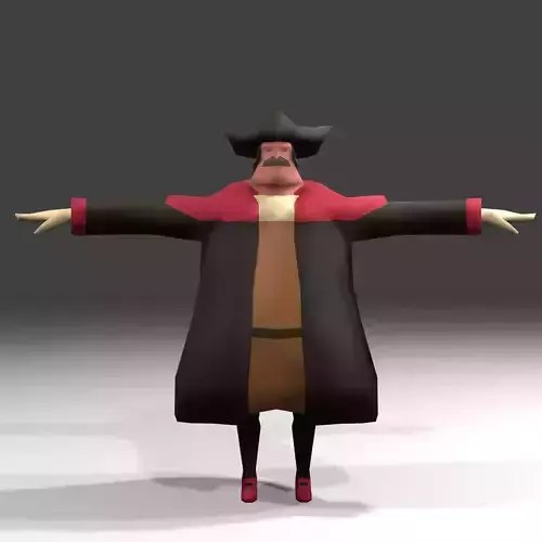 Stylized Lowpoly 17th Fat Man