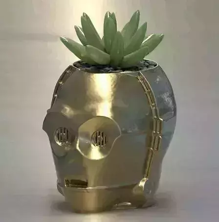 FLOWER POT C-3PO Citripio 3D print model