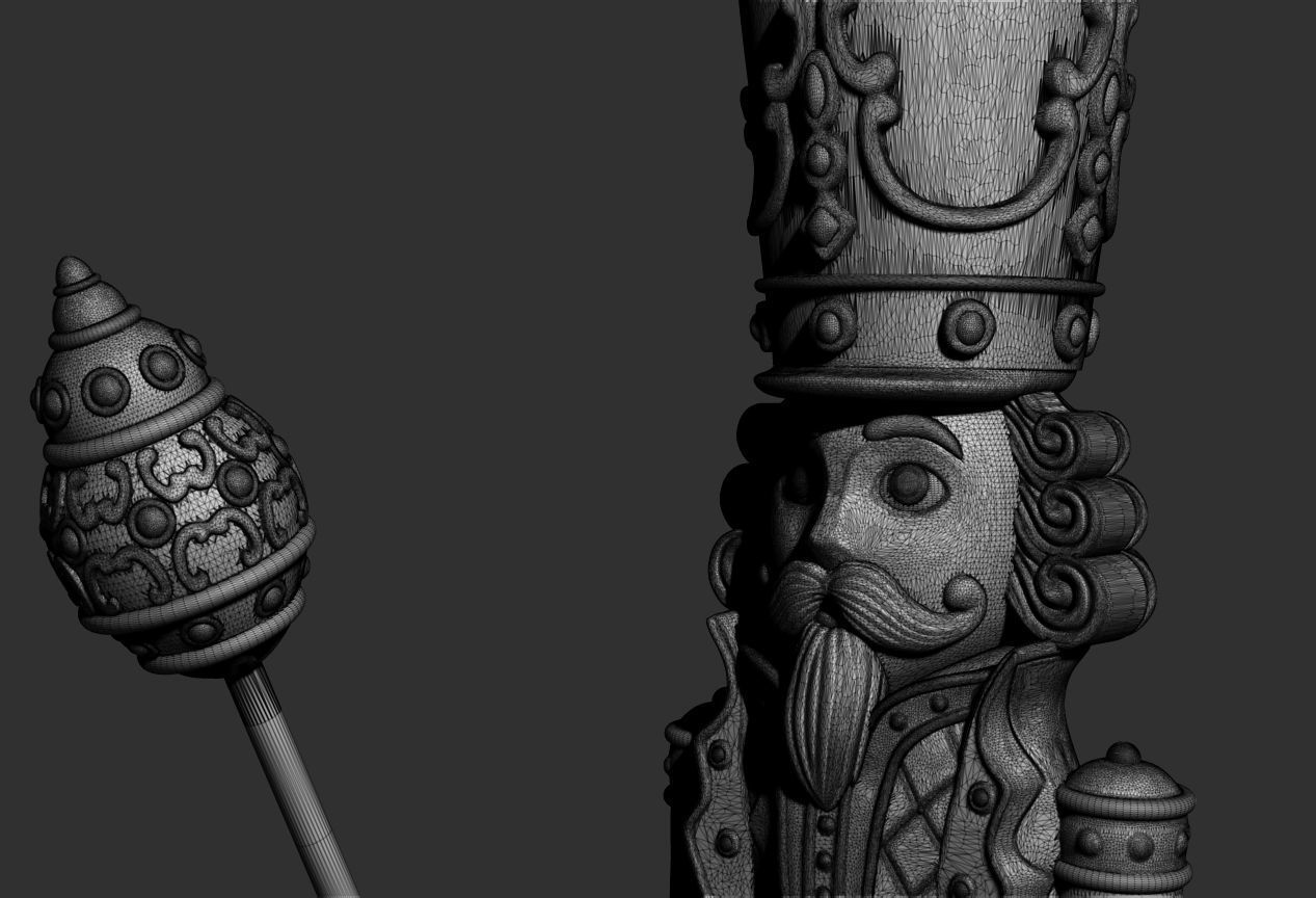 Nutcracker 3D model 3D printable CGTrader