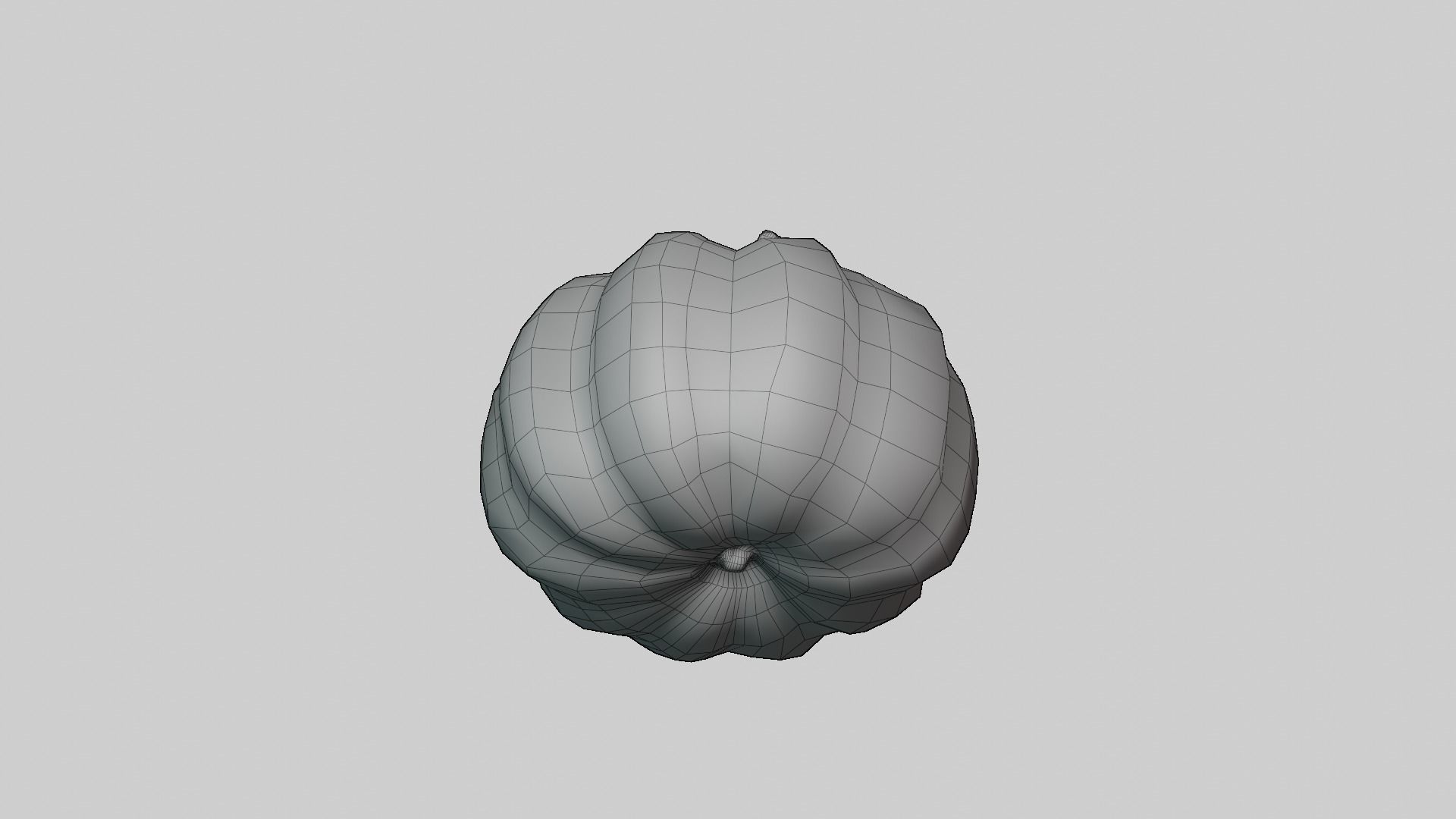 Pumpkin - Low and high poly model Low-poly 3D model_22