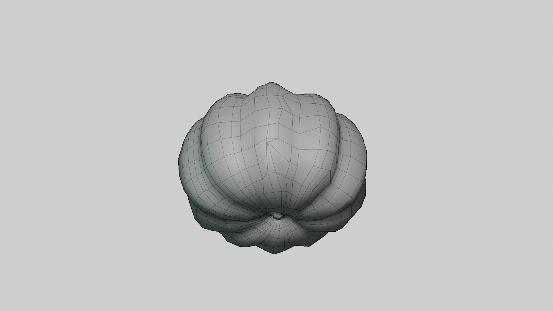 Pumpkin - Low and high poly model Low-poly 3D model_20
