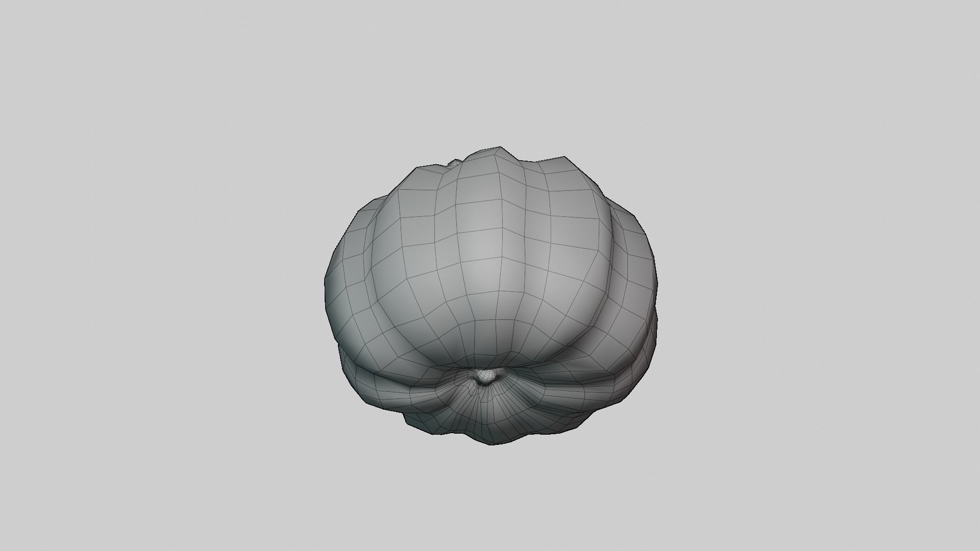 Pumpkin - Low and high poly model Low-poly 3D model_19