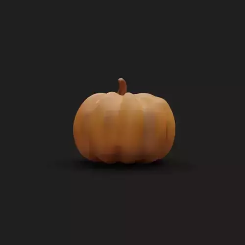 Pumpkin - Low and high poly model