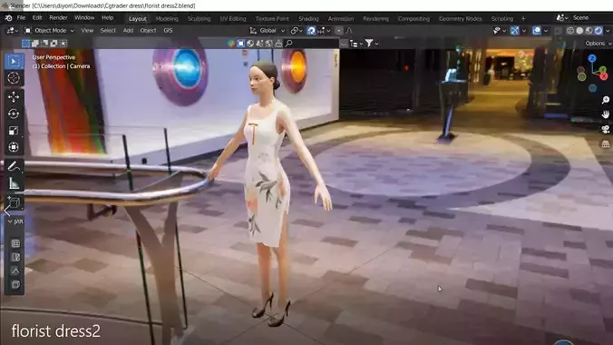 Beautiful florist sleeveless  party dress