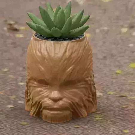chewbacca flower pot