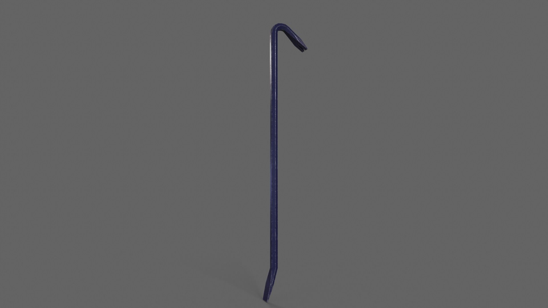 PBR Crowbar V2Blue Low-poly 3D model_4