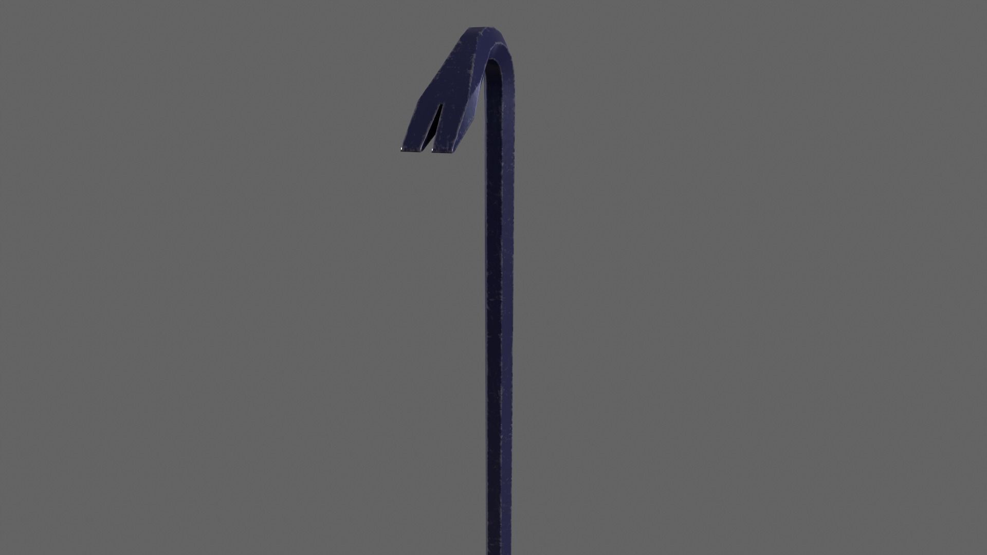 PBR Crowbar V2Blue Low-poly 3D model_6