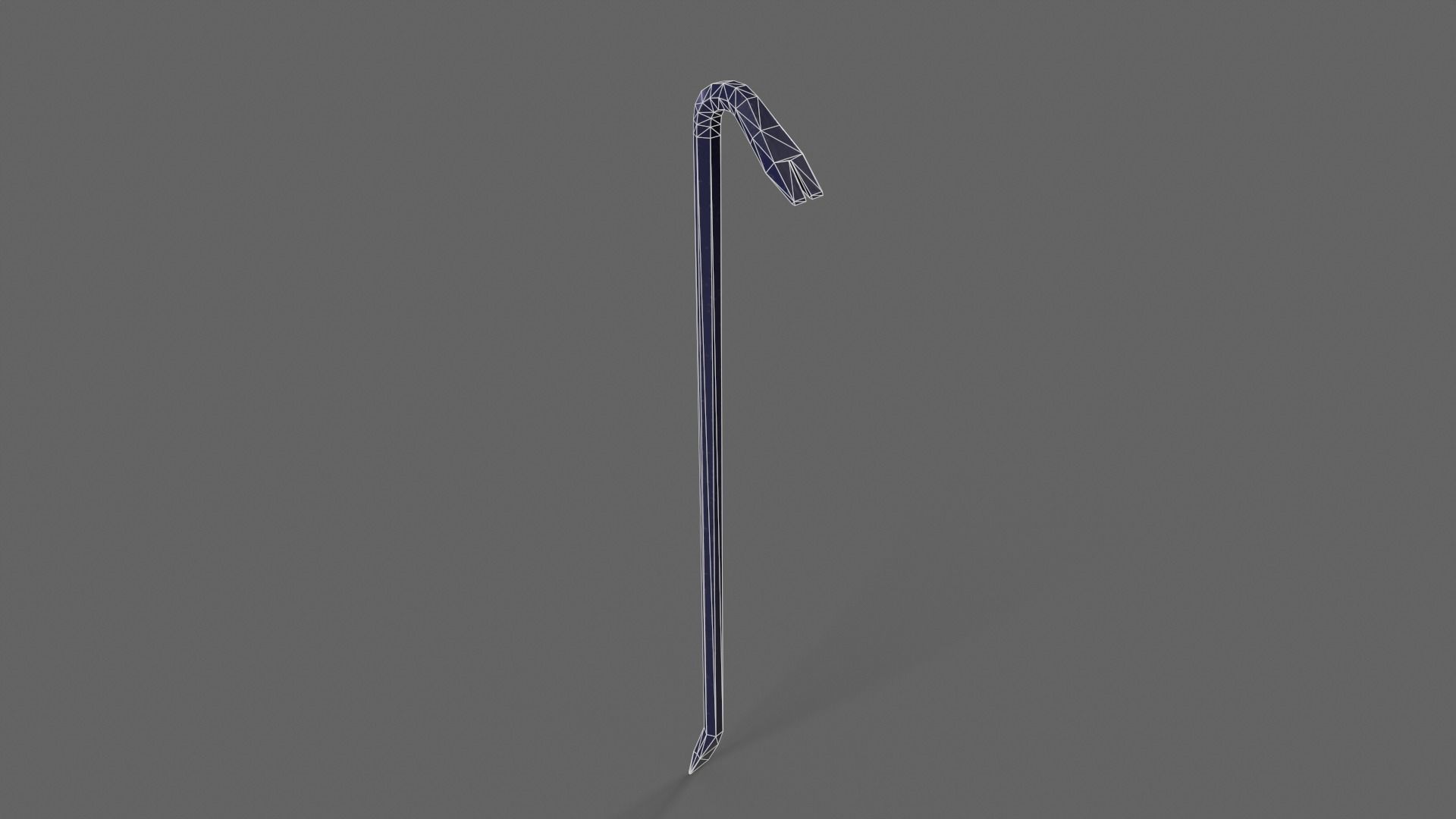 PBR Crowbar V2Blue Low-poly 3D model_3
