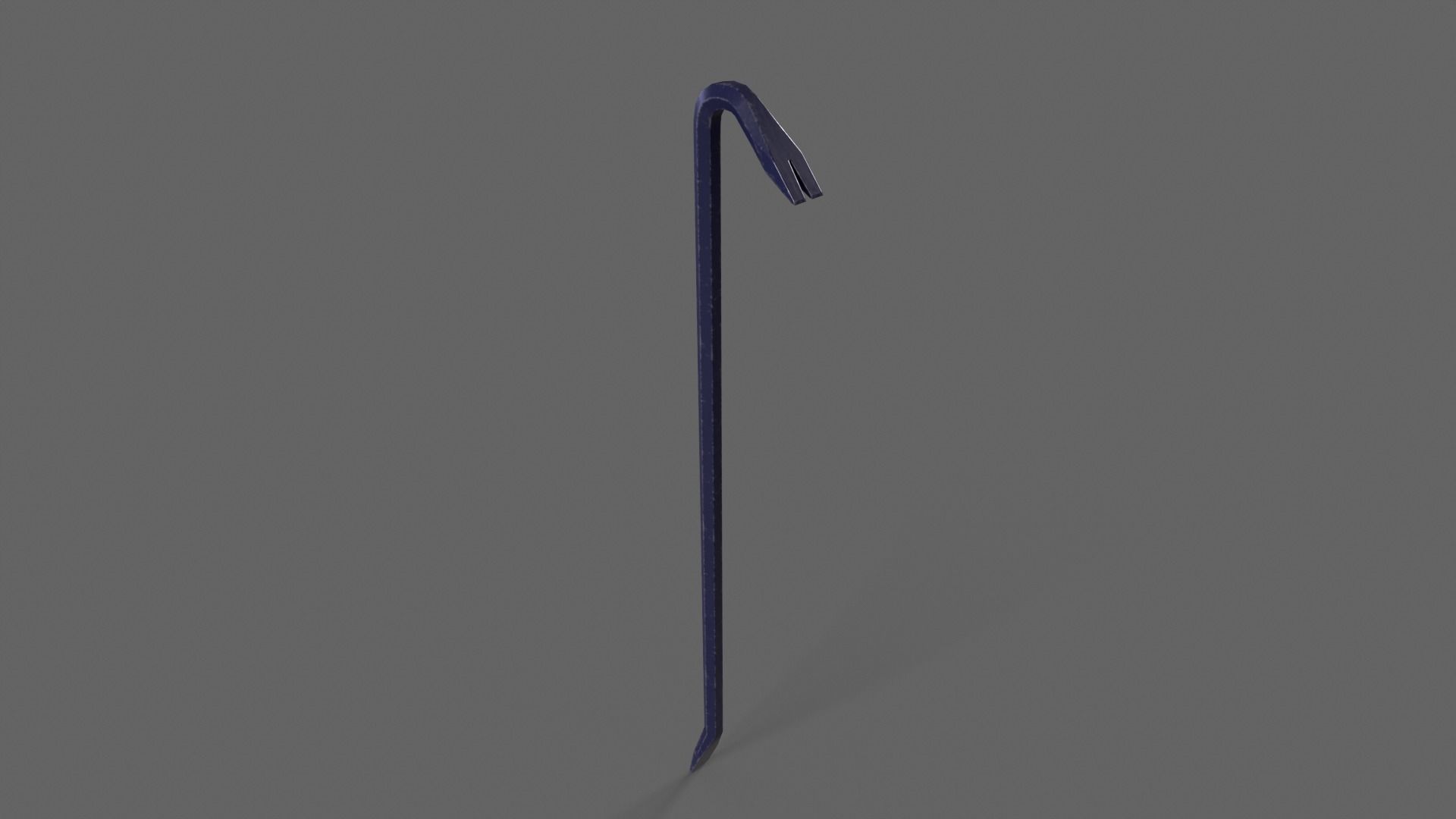 PBR Crowbar V2Blue Low-poly 3D model_2