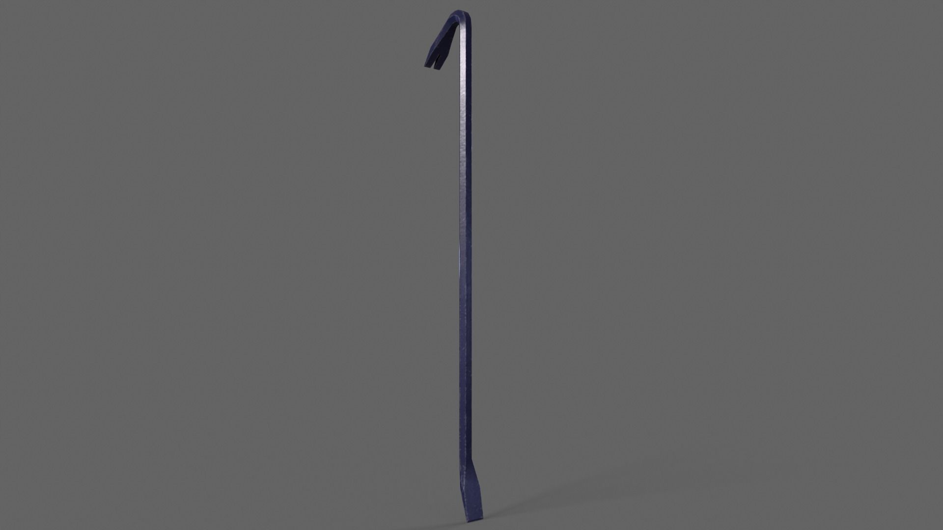 PBR Crowbar V2Blue Low-poly 3D model_8
